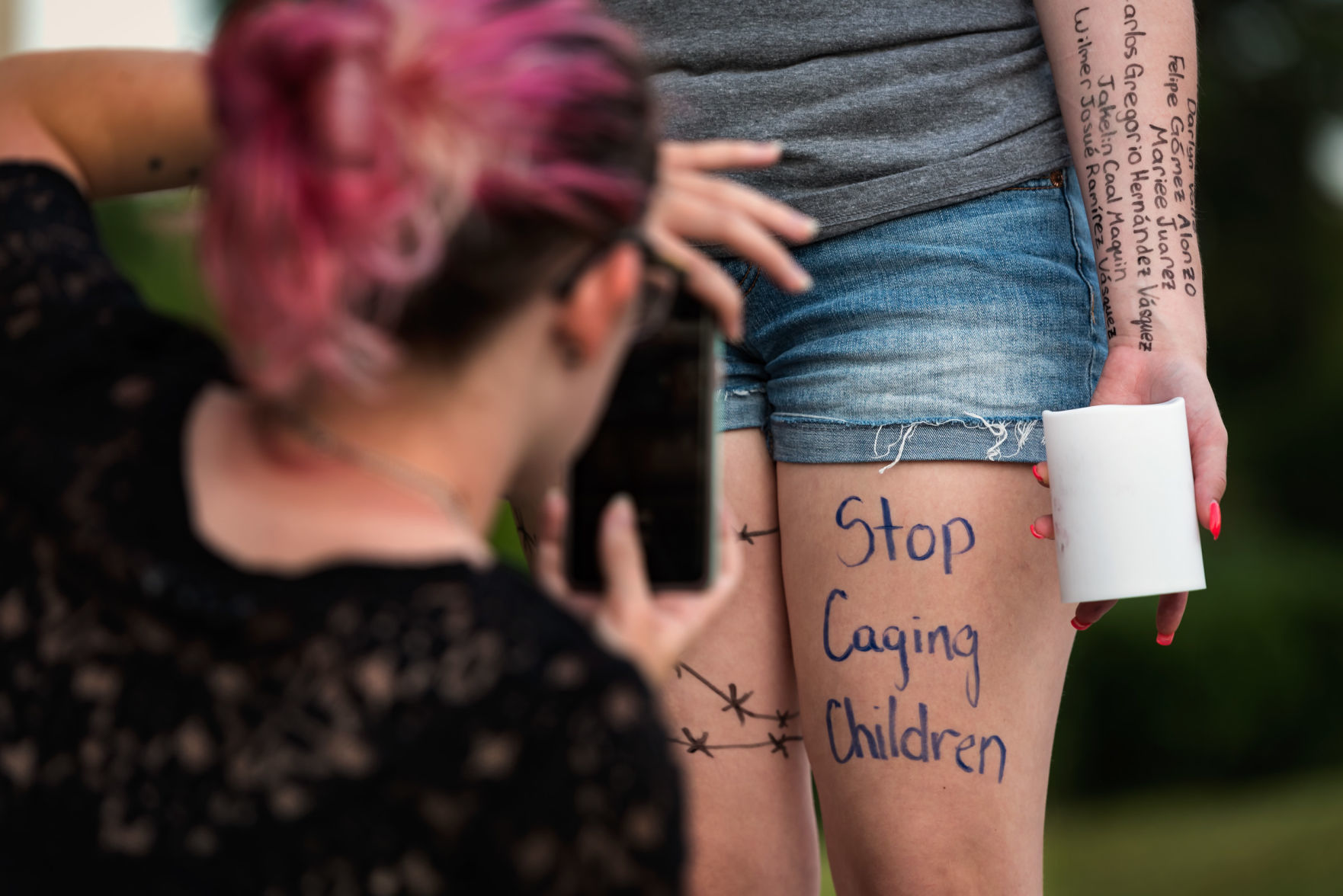 Winston-Salem's Lights for Liberty Vigil for Migrants